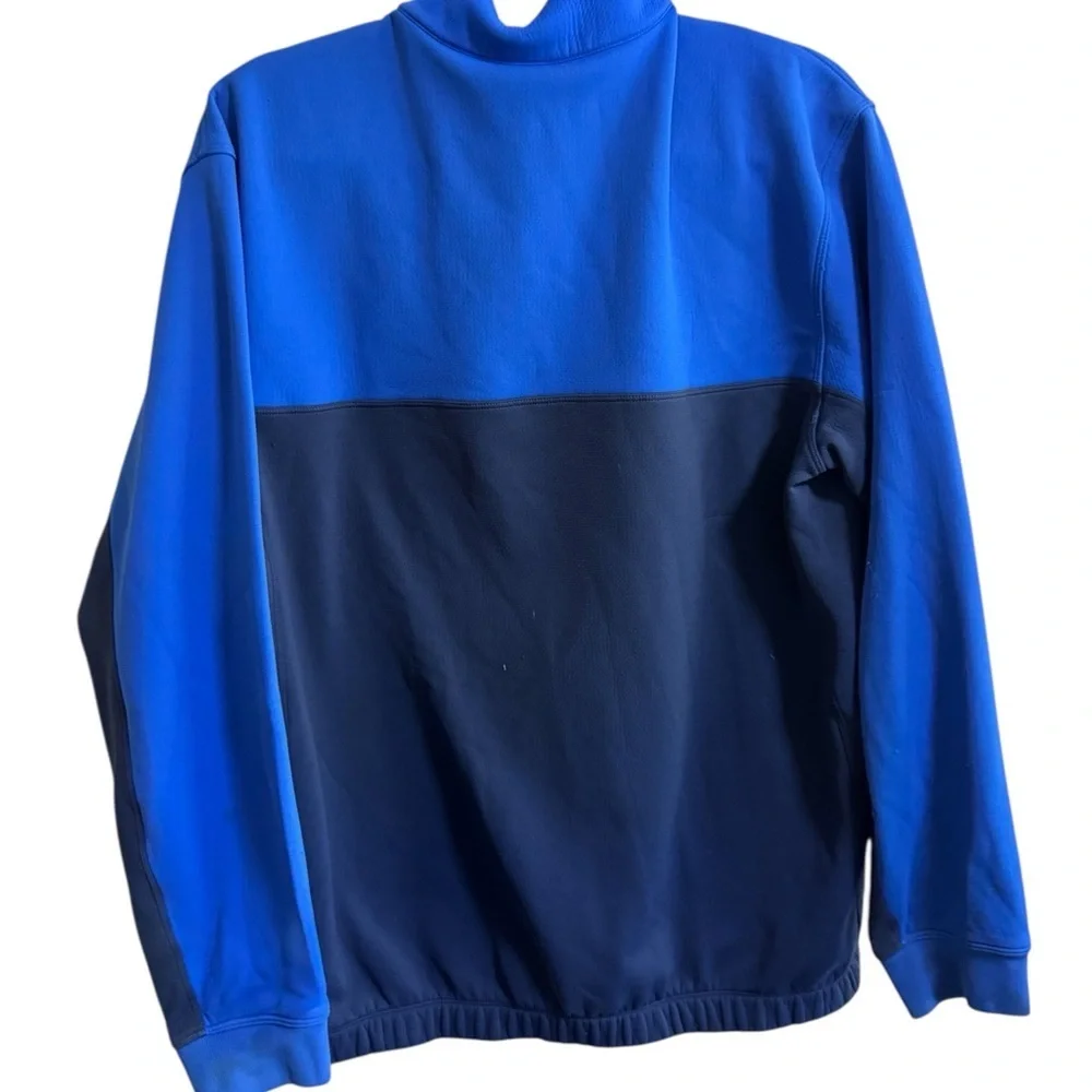 Nike Golf Therma-Fit Blue Colorblock 1/2 Zip Pullover Size Large